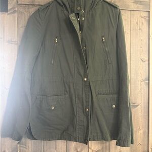Love Tree Olive Green Zip-Up Jacket Women’s Small EUC
